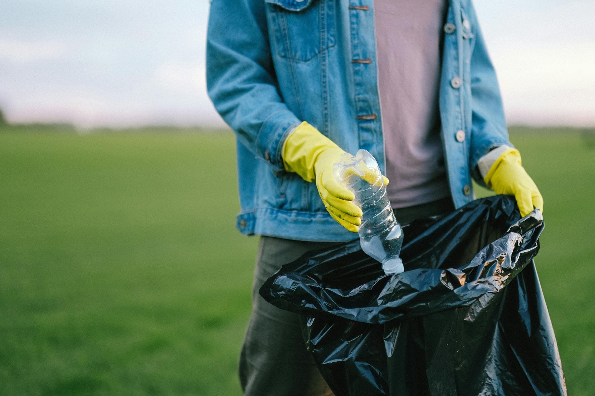 Volunteers cleaning environment